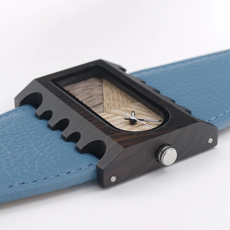 BOBO BIRD, новейшая модель, брендовые Дизайнерские деревянные часы ручной работы, женские повседневные наручные часы, уникальные красочные кожаные браслеты, подарочная коробка