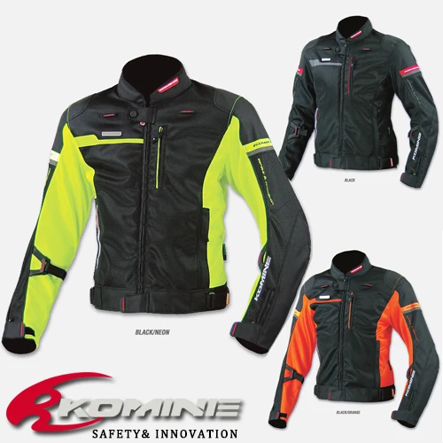 

KOMINE JK044 high-performance motocross jacket drop resistance clothing racing suits motorcycle jacket green black orange