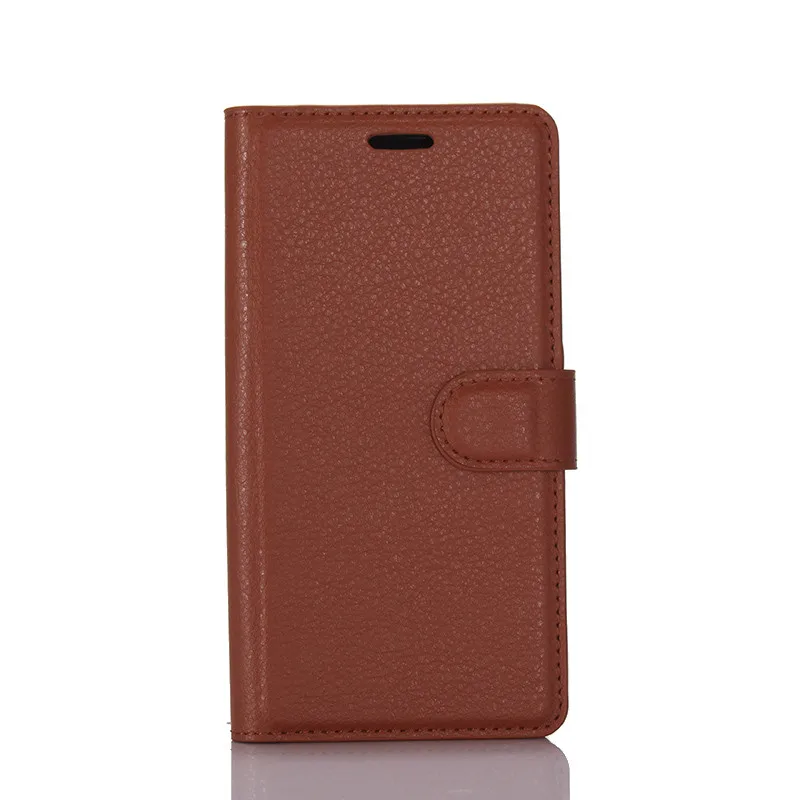 Чехол-кошелек для Nokia 6, кожаный чехол-книжка для телефона Nokia 6 TA-1021 TA-1033, чехол-бампер из ТПУ с отделением для карт - Цвет: Brown