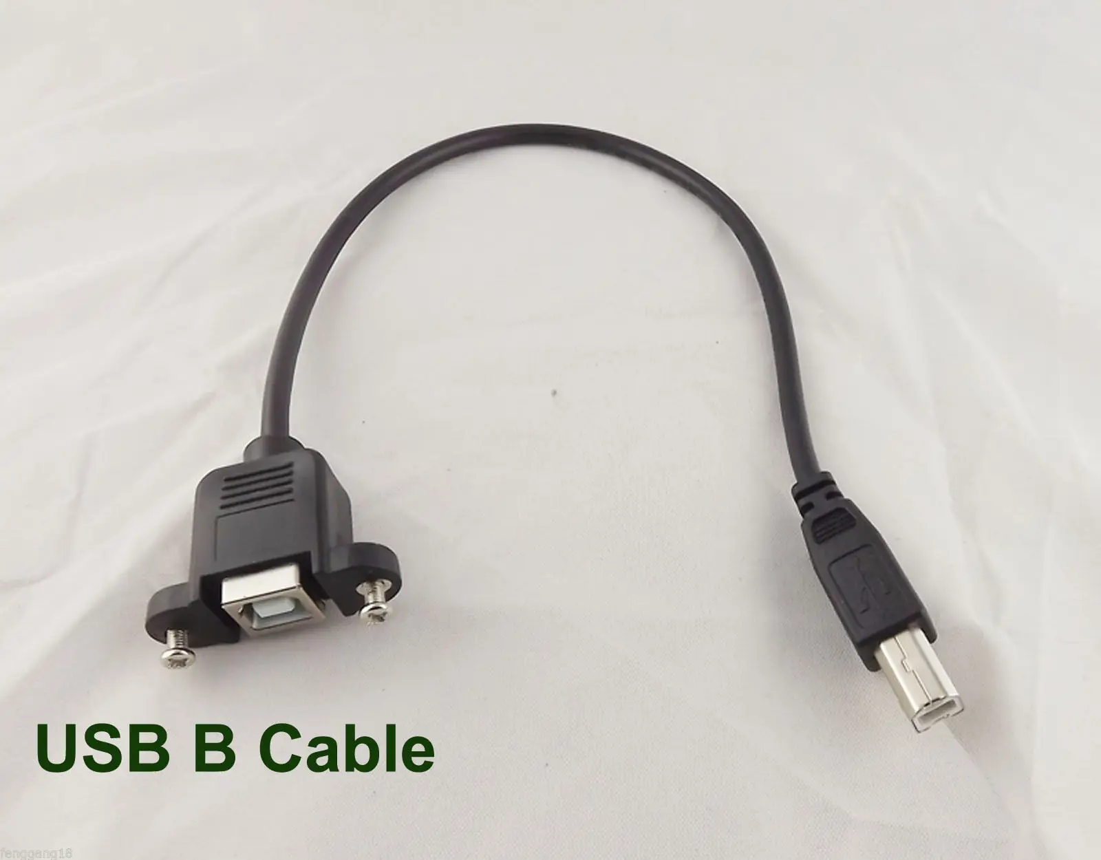 

10 шт. USB 2,0 B гнездо панель крепление к B Мужской принтер удлинитель Кабель 1ft