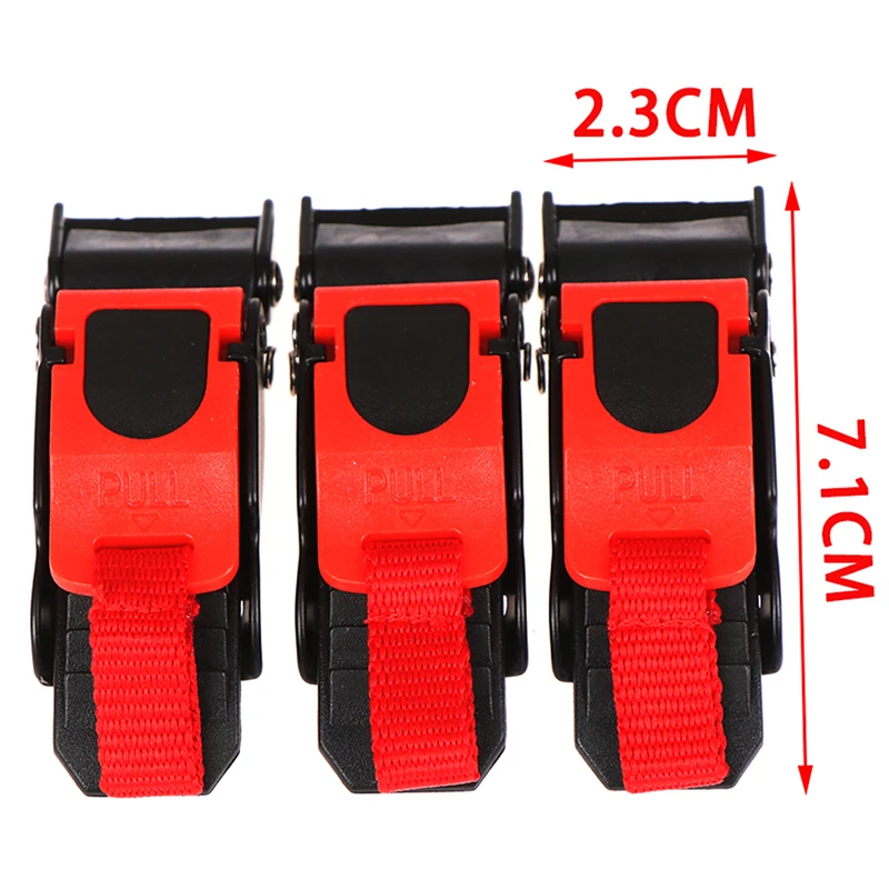 3PCS Helmet Plastic Pull Buckles Bike Helmet Clip Chin Strap Quick