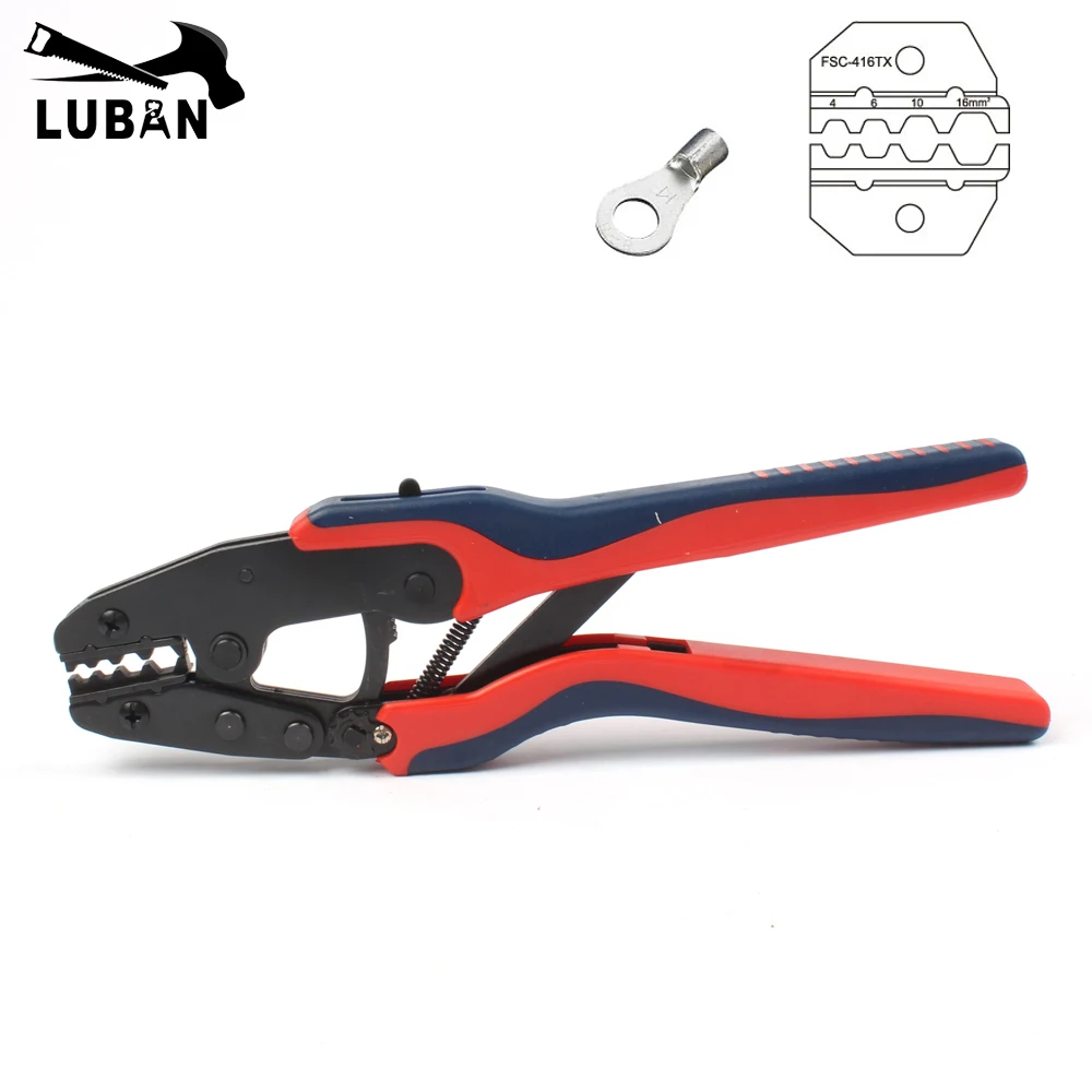 DR-416TX 4MM 6MM 10MM 16mm Super Strength-Saving Crimping Plier 1.5-6MM2 12-6AWG 4-16MM2