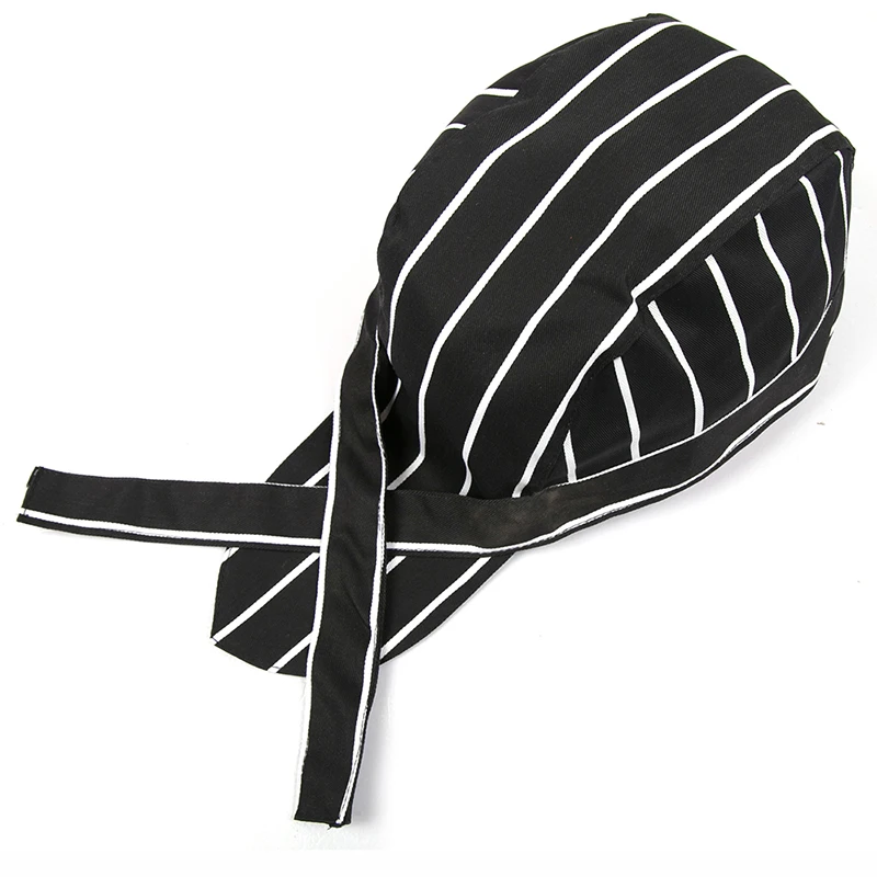 Diganmei модная черная шапка с принтом для ресторана, кухни, шеф-повара, официанта, Пиратская шапка-тюрбан, кепки для фаст-фуда
