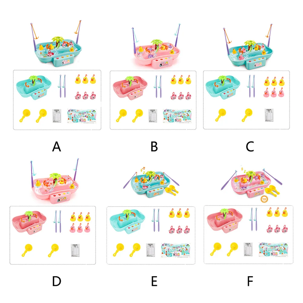 Brinquedos para Crianças Bandeja de Pesca Água Luzes Música Elétrica Rotativa Multi-funcional Hidrodinâmico Ciclo 2 Água Brinquedos para crianças Luzes Música Elétrica