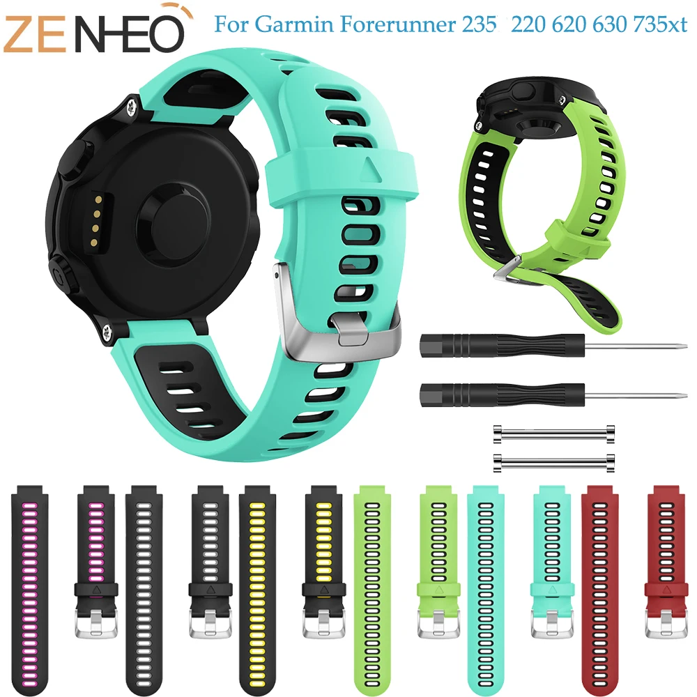 Wristband Per Garmin Forerunner 735Xt Orologio Cinturino In Silicone Morbido Cinturino Di Ricambio Per Garmin Forerunner 220 230 235 735Xt