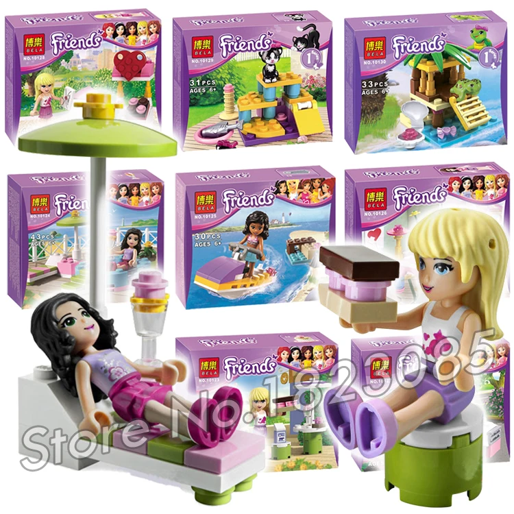 

8types Friends Series Heartlake Houses Animals Building Blocks Girls Princess Children Kits Toys Gift Compatible With Lego