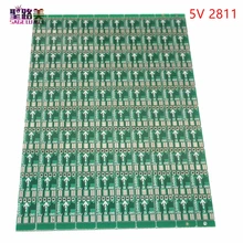 100 шт. DC5V WS2811 печатная плата PCB, сделать WS2811 Светодиодный пиксельный модуль IC Chip осветительная лента