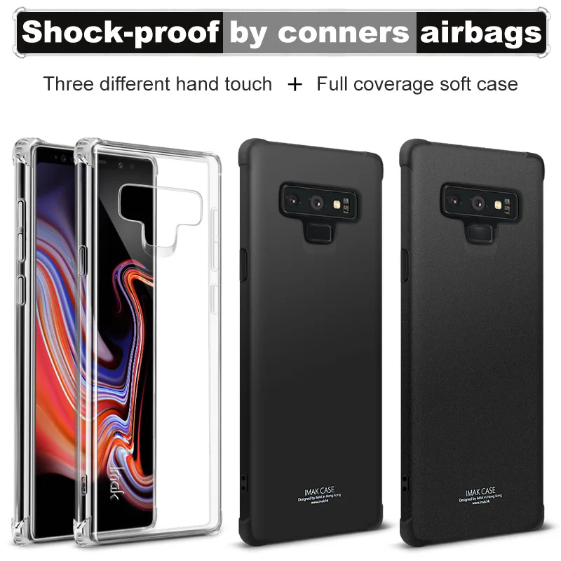 Ударопрочный чехол IMAK с подушкой безопасности для Galaxy Note9 прозрачный