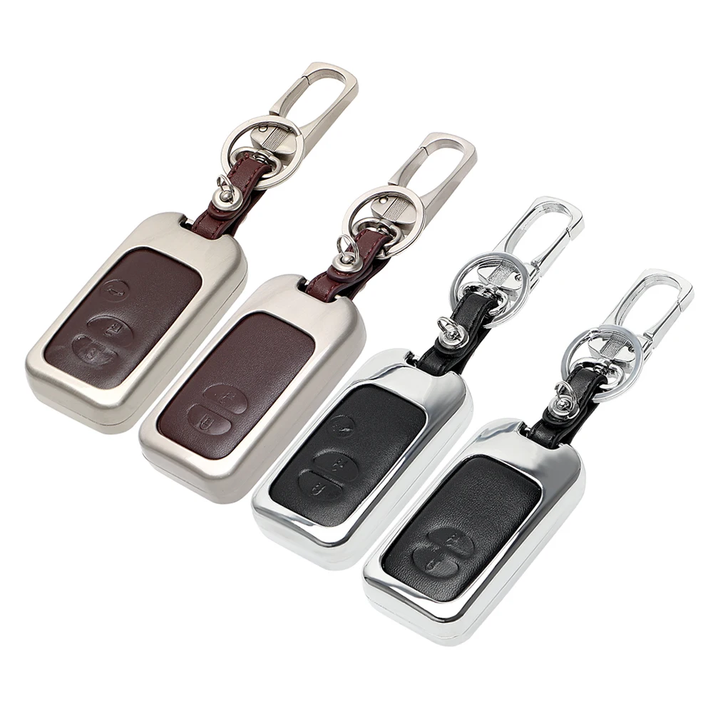 Buy Leather Car Key Cover Pouch Zinc Alloy Men Key
