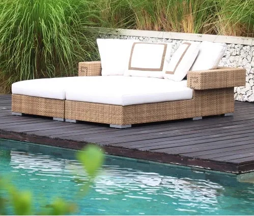 Doppel Sonnenliege Rattan sdatec.com