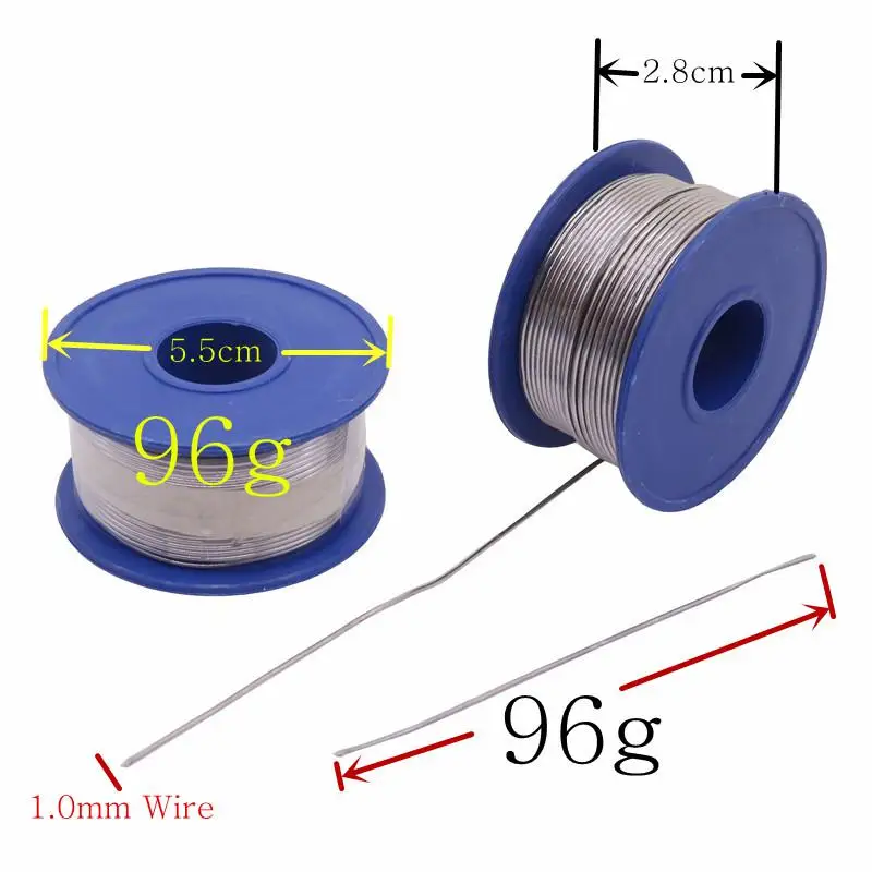 Новая сварочная железная проволочная катушка 100 г/3,5 унций флюс 2.0% 1 мм 63/37 45ft Оловянная свинцовая линия канифоль сердечник флюс пайка - Цвет: Welding Wires 100g