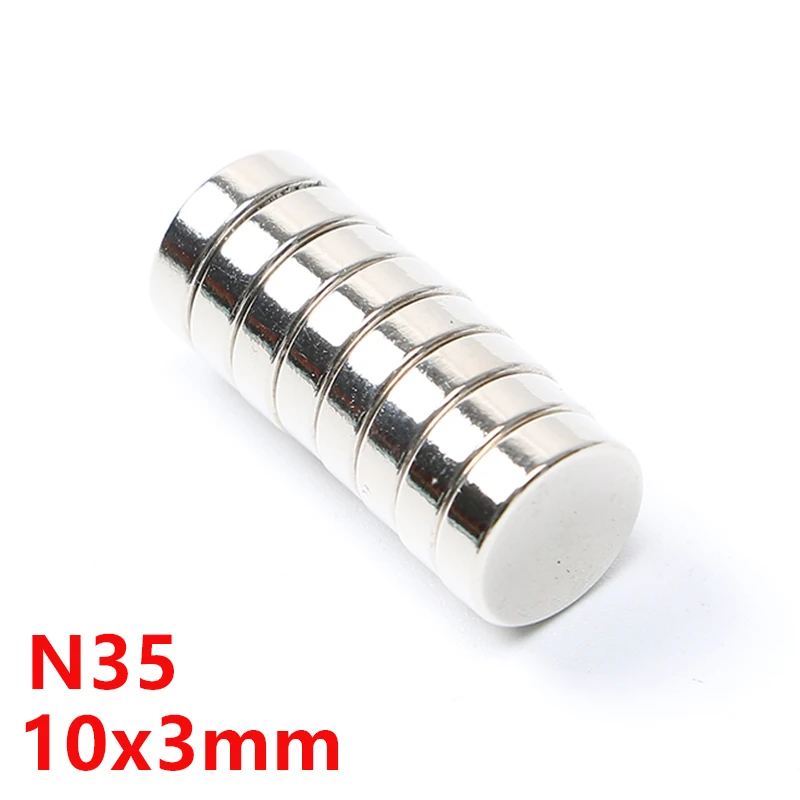 

10Pcs/lot 10x3 Neodymium Magnet Permanent N35 NdFeB Super Strong Powerful Small Round Magnetic Magnets Disc 10mm x 3mm