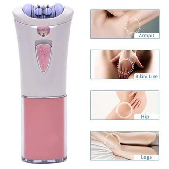 

High Quality Lady Electric Epilator Full Body Ladies Personal Care Slim Cosmetic Hair Removal Trimmer Battery Powered Shaver