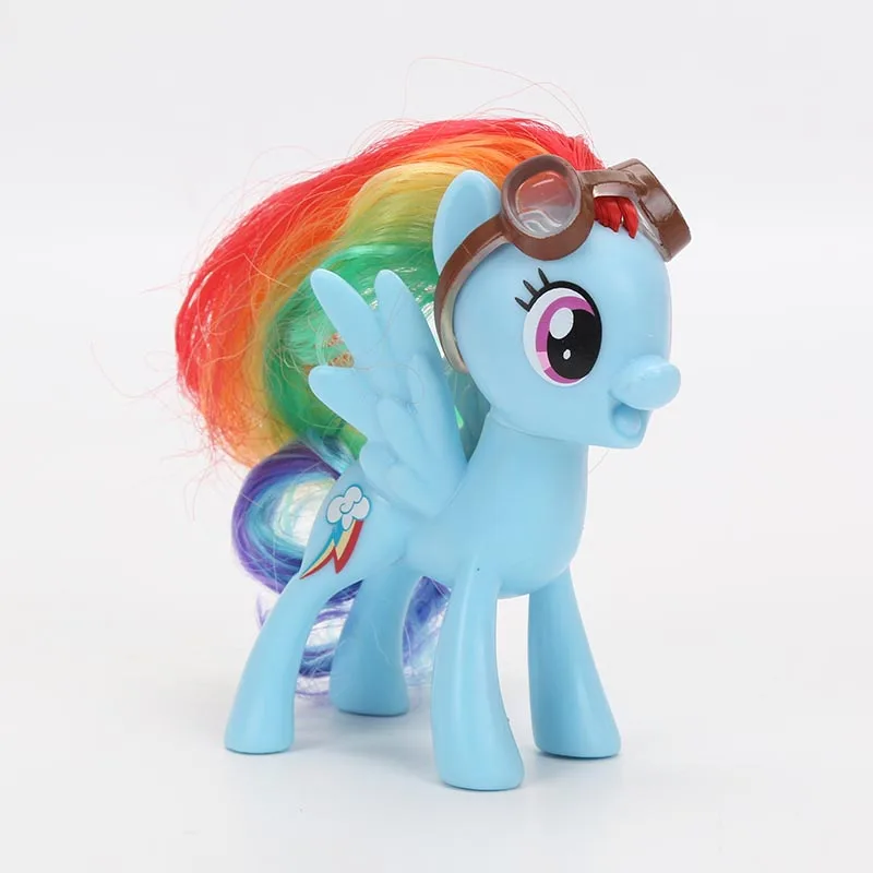 2 шт./компл. игрушки My Little Pony 8 см 28 Equestria для девочек Apple Jack Rarity ПВХ фигурка пони