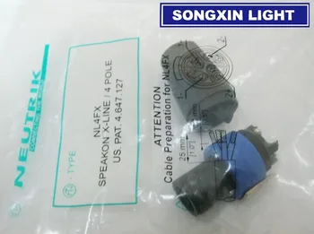 

10pcs XIASONGXIN LIGHT NEUTRIK New type NL4FX Speakon 4 Pole Plug Male Audio Speaker Connectors