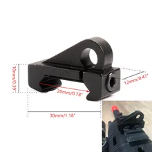 Тактический Пикатинни слинг крюк Крепление Адаптер поворотное крепление прицела 20 мм Пикатинни Вивер разъем AR страйкбол