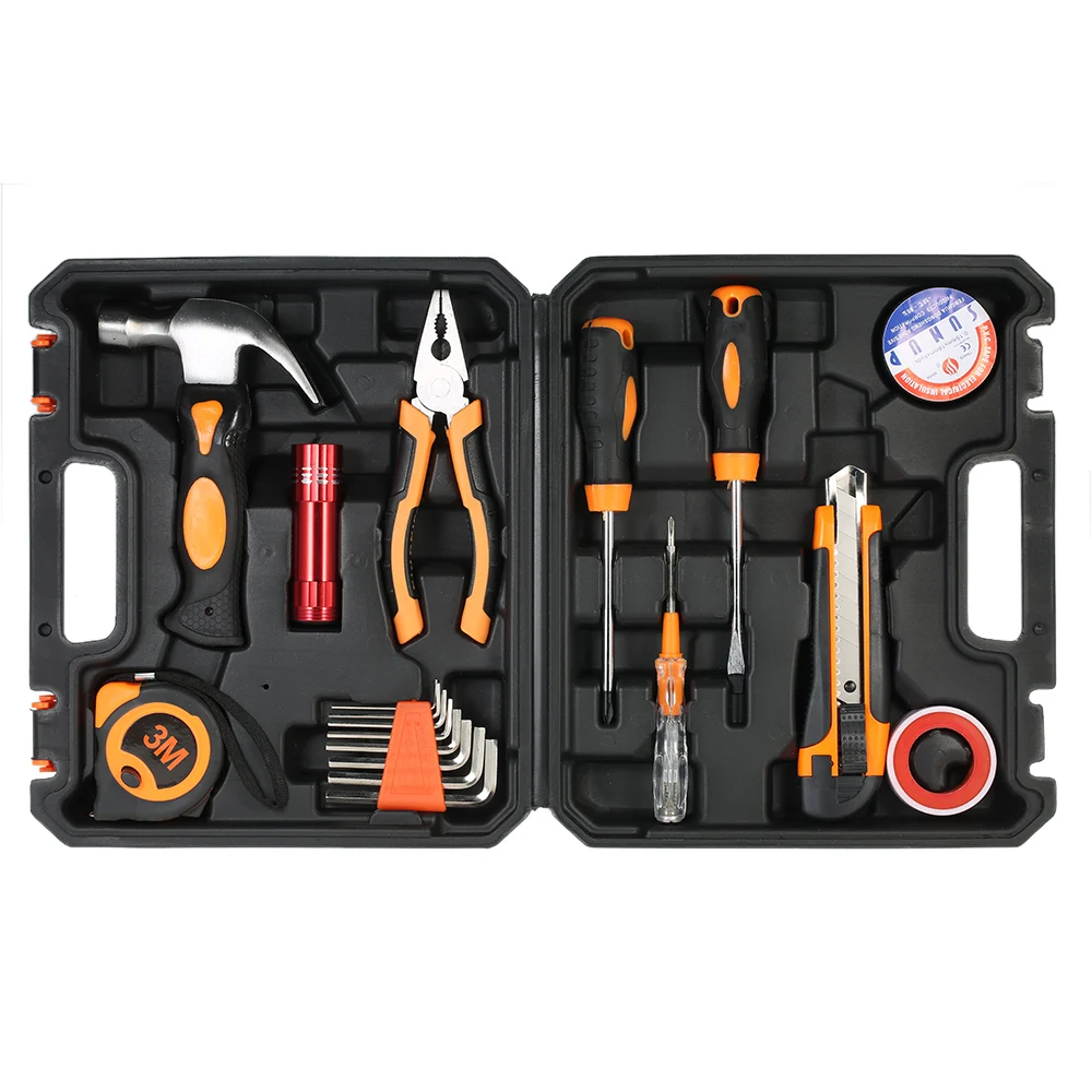 18pcs Hand Tools set household appliances Electrical Maintenance Repair Tool wrench + screwdriver + knife + Hammer with tool box 18pcs Hand Tools set household appliances Electrical Maintenance Repair Tool wrench + screwdriver + knife + Hammer with tool box