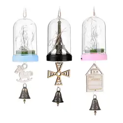 Креативная маленькая лампа для шкафа со стеклянным покрытием светодиодный ночник подарки Домашний подвесной кулон/Дельфин/железная
