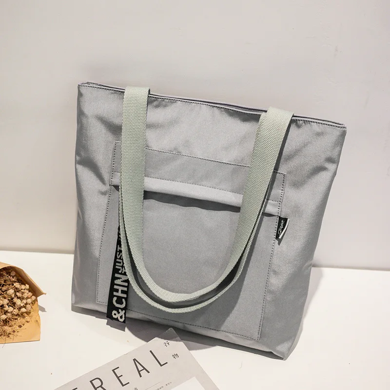 Водонепроницаемая сумка, ткань Оксфорд, сумка на плечо, Sen, Литературная женская сумка, Корейская версия диких сумок - Цвет: Gray