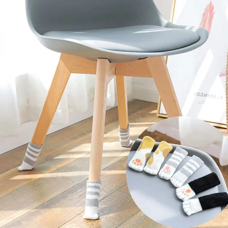 Кошка лапой моделирование Вязание DIY мебель ногу Pad Protector коврик для ног войлочные коврики Нескользящие коврик бампер демпфер для стул стол