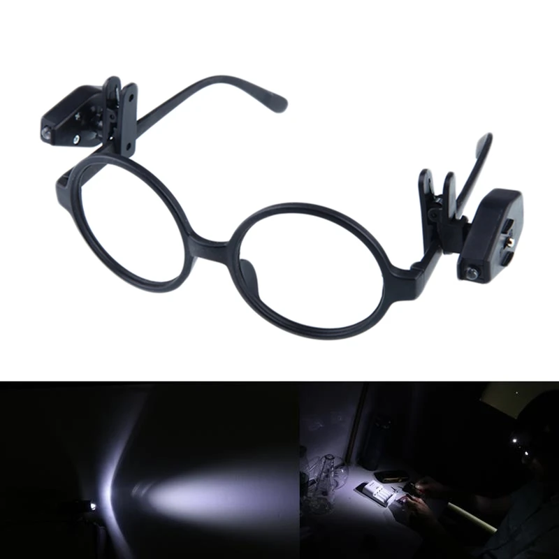 

1/2pcs Flexible Book Reading Lights Night Light for Eyeglass and Tools Mini LED Eyeglass Clip on Universal Portable Fishing Lamp