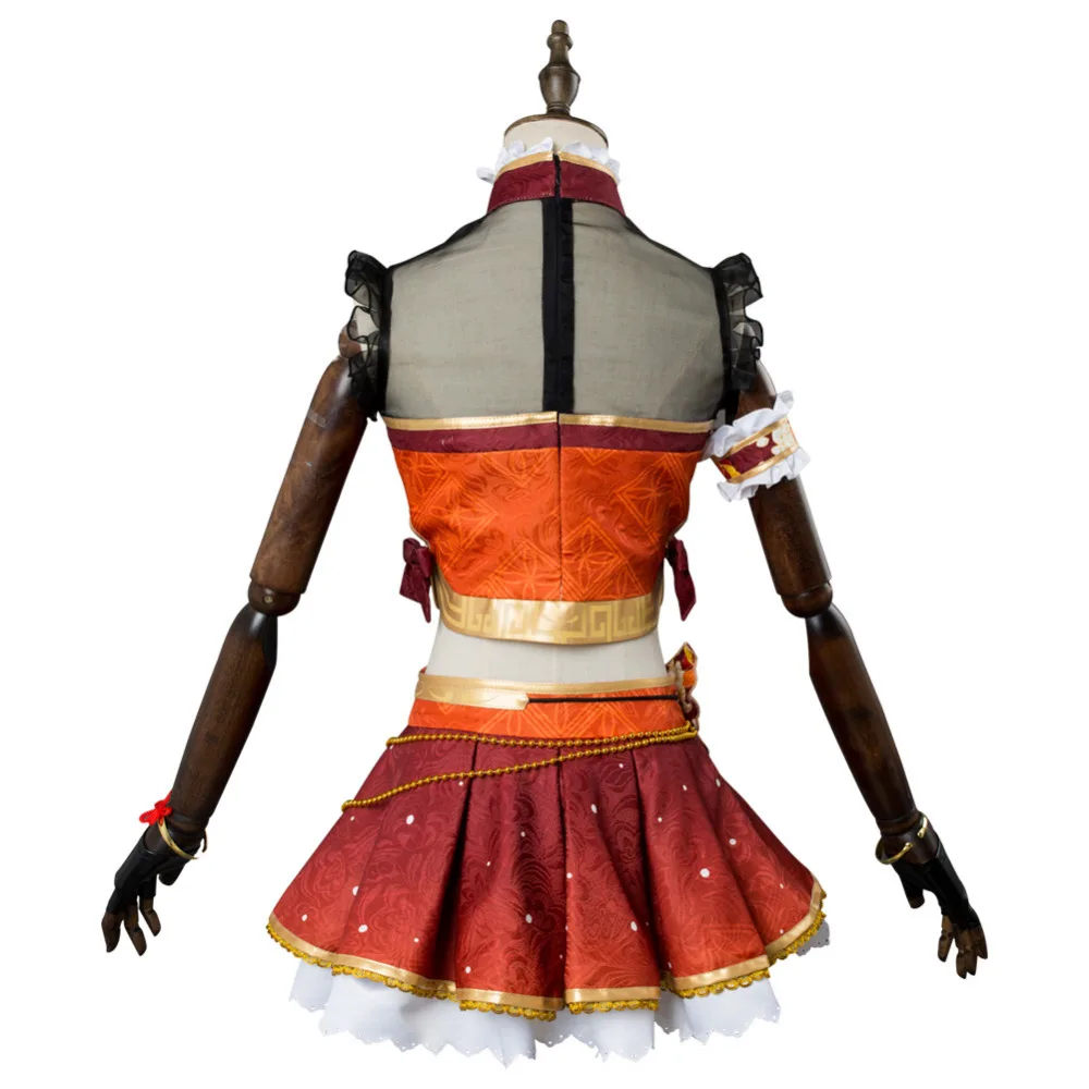 LoveLive маскарадный костюм Takami Chika платье униформа Aqours для девочек на Хэллоуин