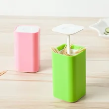 Креативное ручное давление автоматический зубочистка огнетушители портативная зубочистка коробка домашняя гостиная цвет пресс тип хлопок конфеты