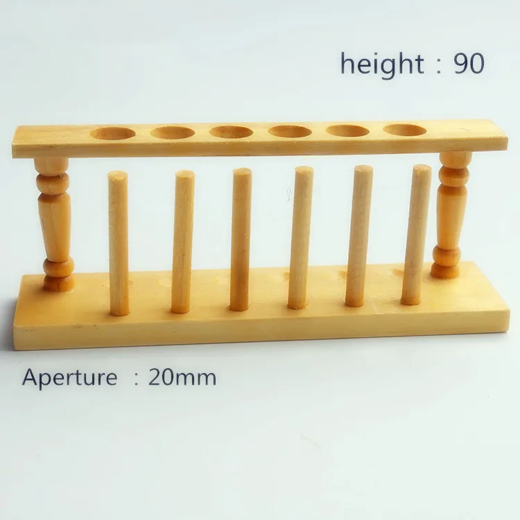 1 шт приборочный штатив деревянный пробирки лабораторные стенд полка лаборатории школьные принадлежности 6 отверстий