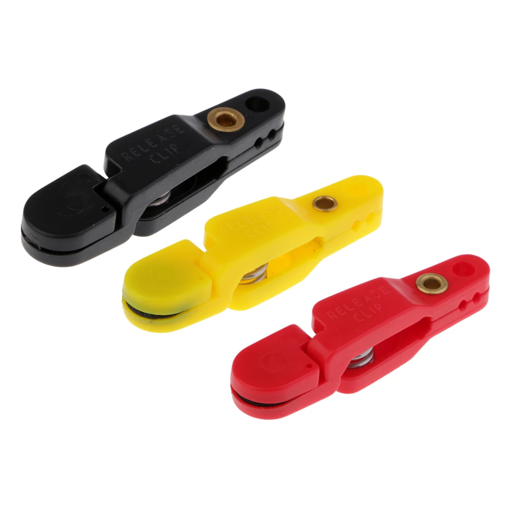 3pcs Plastic Adjustable Snap Release Clip for Weight Planer Board Kite Downriggers Outrigger Heavy Tension Clips
