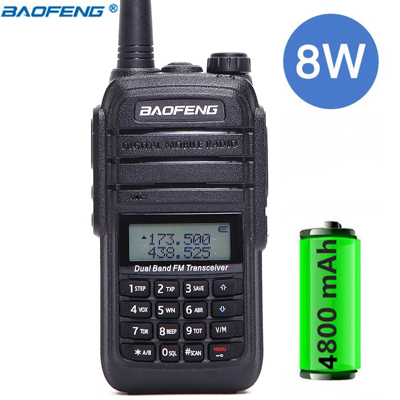 Baofeng UV-B9 Вт 8 Вт Мощный портативная рация 10 км long range cb радио comunicador Открытый двухстороннее радио для охоты + гарнитура