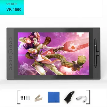 شراءVEIKK VK1560 قلم رسم رقمي جهاز لوحي مع 8192 مستويات قلم سلبي متوافق مع تطبيق الرسم مثل PS