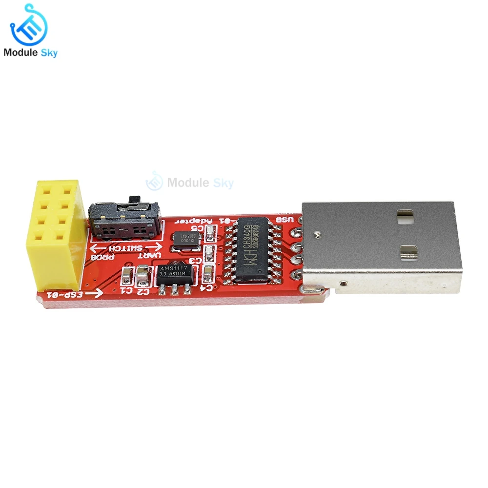 

WIFI transfer module USB to ESP8266 ESP-01/01S Wi-Fi Adapter board With CH340 Driver WIFI Wireless Transceiver receiver