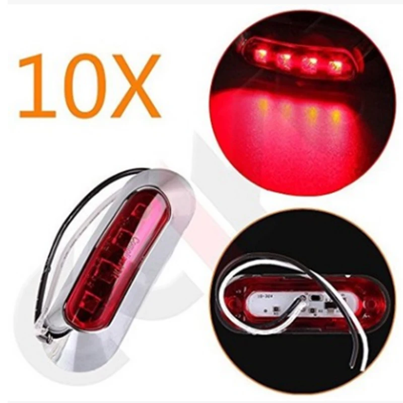 10 шт. светодиодные задние фонари 12 В/24 В|Передние LED-фары для авто| |
