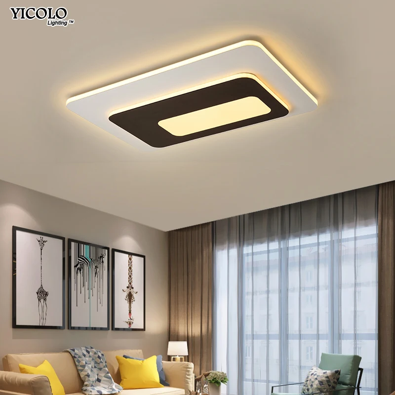 

New Modern LED Ceiling Lights iron Acrylic Lamp for living room bedroom lamparas de techo colgante remote control fixtures
