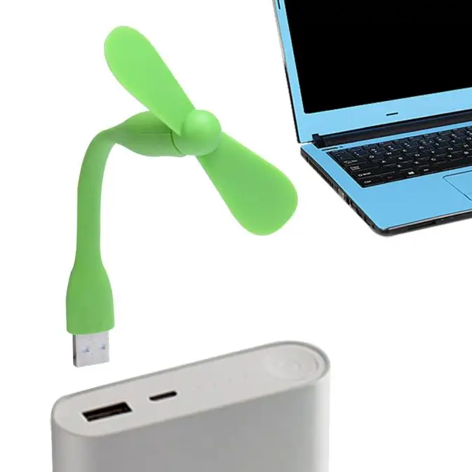 Портативный Гибкий USB мини вентилятор охлаждения(случайный цвет