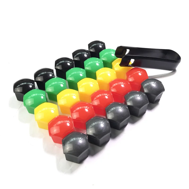 

JEAZEA 20pcs 17mm Wheel Lug Nut Center Cover Caps Removal Tool For VW Golf Passat Audi A1 A4 A3 Q5 Q7 2013 2014 2015 321601173A