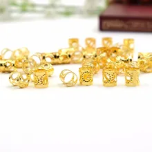 100 шт 8/9 мм, подвязанные лентой, с объемной волной, бусины для дредов регулируемые манжеты клип 11 мм отверстие зажим+ 5 шт./набор, Укладка волос