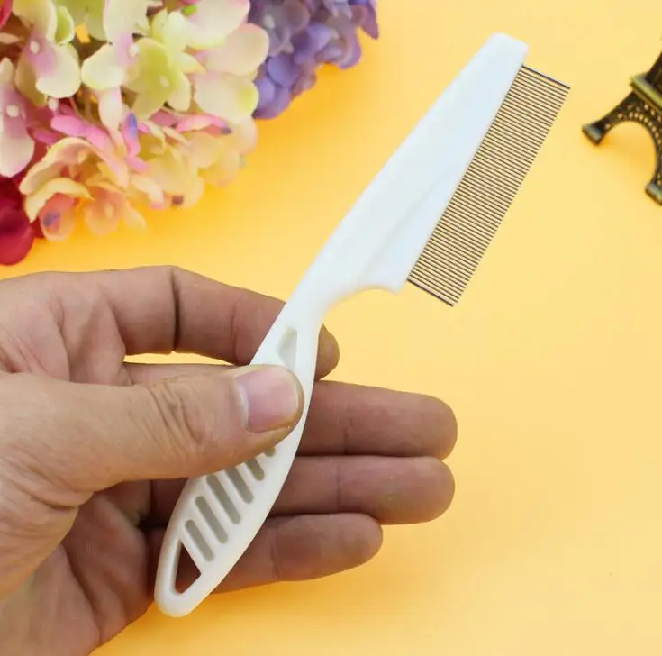 1200pcs/lot Pet Dog Hair Flea Comb Stainless Pin Grooming Brush Comb For Cats Dogs Clean Tool