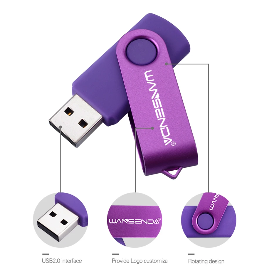 Новый usb флеш накопитель Wansenda 8 ГБ 16 32 64 128 256 ГБ|USB флэш-накопители| |