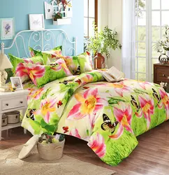 Домашний текстиль цветок постельное белье, хлопковое, с рисунком комплекты