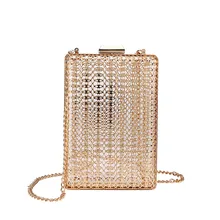 Модные женские сумки с металлическим украшением для телефона в стиле пэчворк с застежкой, портмоне, визитницы, сумки через плечо, металлический основной материал, 3 июня