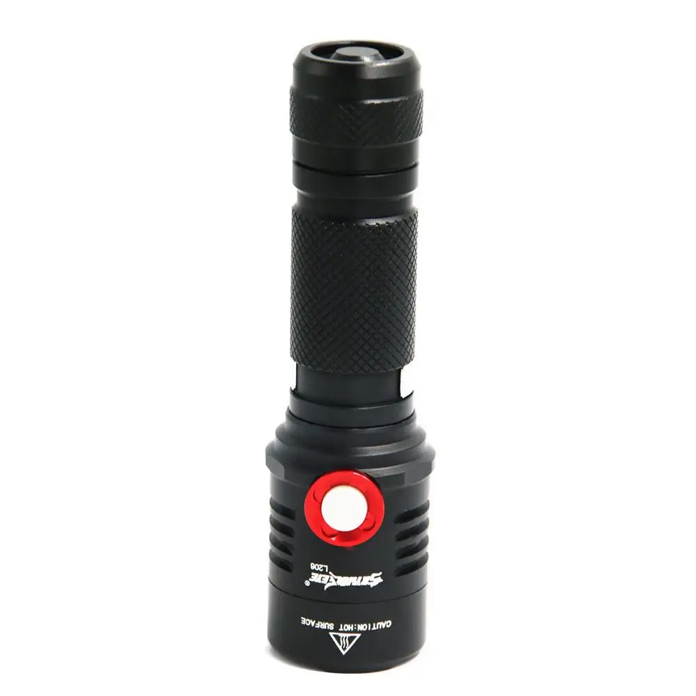 

Skywolfeye 1000LM Black Flashlight L2 T6 LED Flashlights Waterproof Mini Torch 18650 Work Lamp With USB Charging