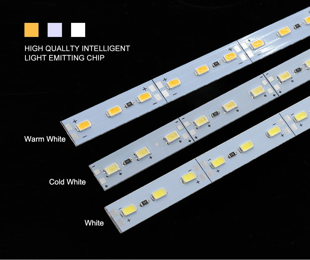 10 шт./лот светодиодный свет бар DC12V SMD 5630 36 светодиодный s Высокое Яркость светодиодный жесткой полосы для Кухня витрина 50 см теплый/холодный