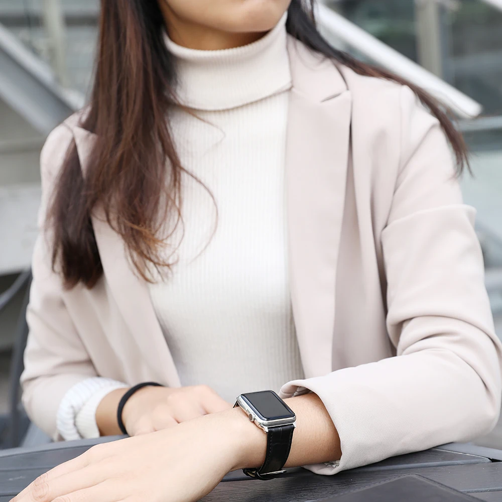 Ремешок CHIMAERA для Apple Watch 38 мм/40 мм 42 мм/44 браслет iWatch Series 4 3 2 1 из натуральной