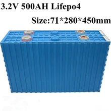Lifepo4 batería 500ah 3,2 V Batteria Lifepo4 500AH para Diy 48V 500AH batería reparado RV triciclo eléctrico EV estación de energía Solar