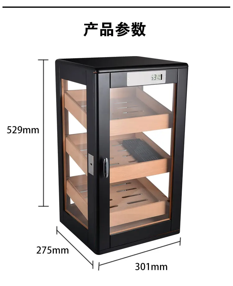 humidor com higrômetro umidificador