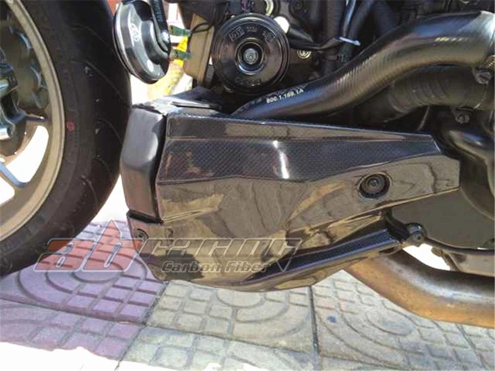 Боковые панели двигателя для Ducati Streetfighter из углеродного волокна 100% с саржевой