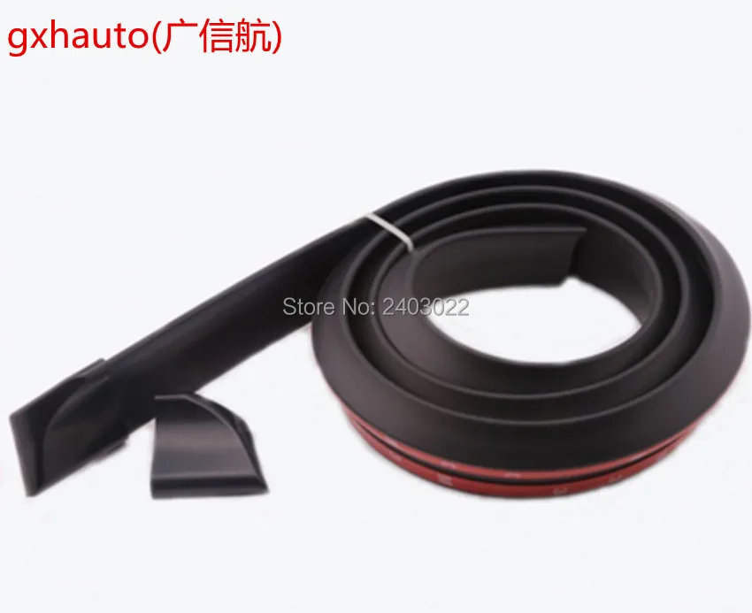 

4.9ft/1.5M Universal Black Auto Car Rear Roof Trunk Spoiler Wing Lip Sticker Kit