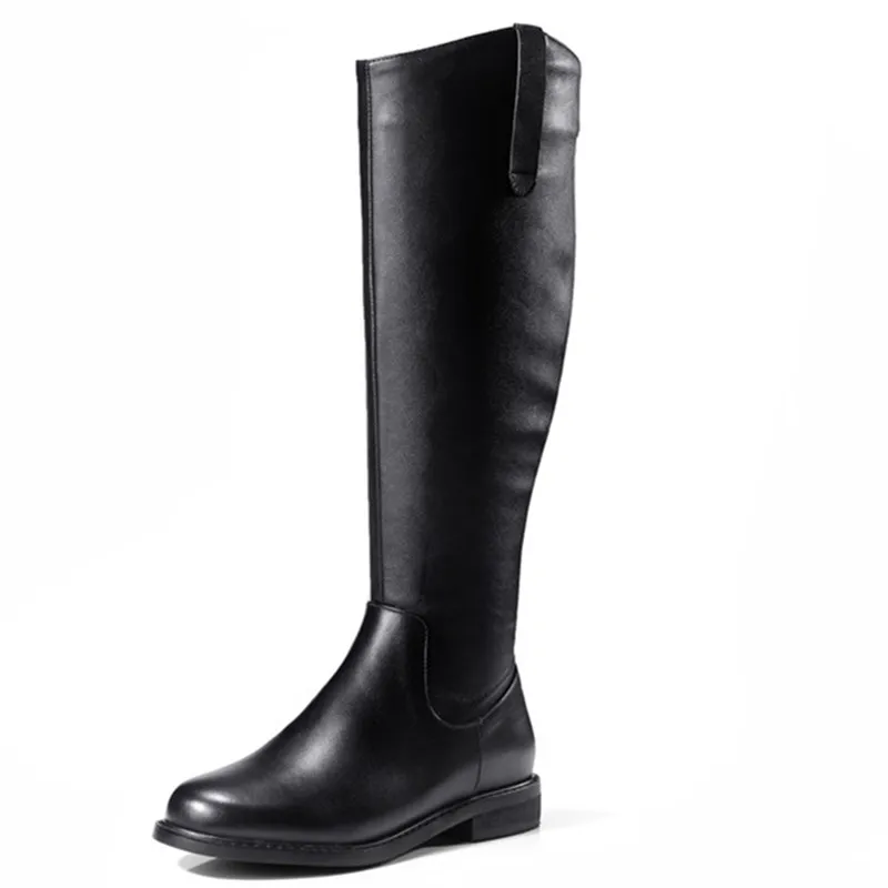 

LOVEXSS Woman Autumn Winter Zippe Ankle Boots Fashion Plus Size 33 42 Martin Boots Black High Heeled Shoes 2018