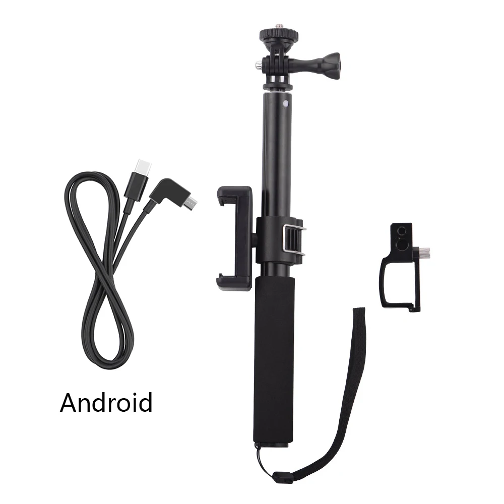 Android Селфи-палка для DJI OSMO Карманный ручной карданный стабилизатор кабель для тип-c IOS Android телефон клип модуль удлинитель - Цвет: Android
